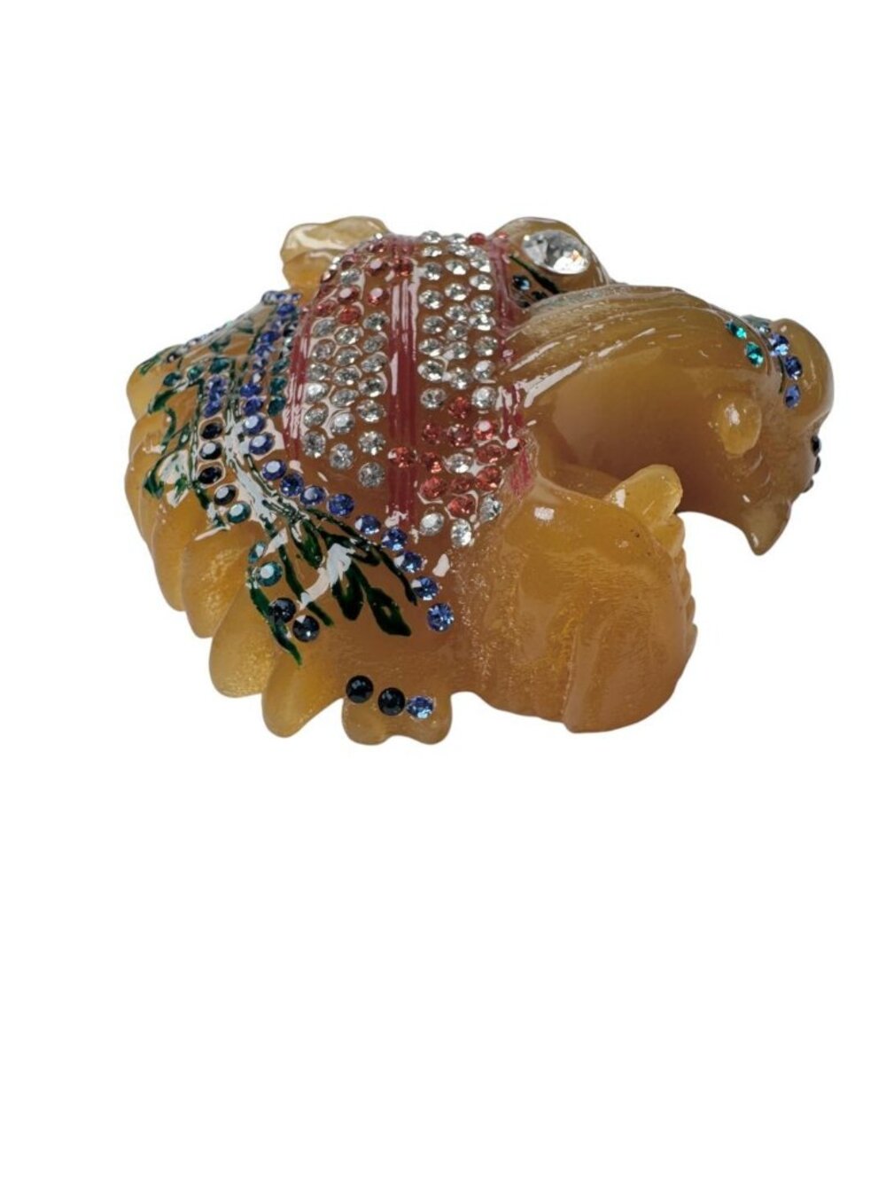 Gucci Brooch Rajah Tiger Head Rhinestone - Picture 6 of 11